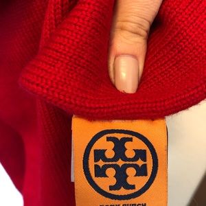 Authentic Tory Burch Red Scarf